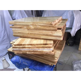 (12mm)ván gỗ ghép cao su 100% dài 70cmtrở lên cắt theo yêu cầu