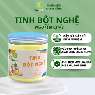 DẠNG HŨ Tinh Bột Nghệ Nguyên Chất Thiên Nhiên HaPu Organic 100G