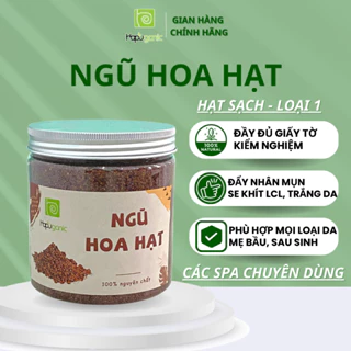 DẠNG HŨ Ngũ Hoa Hạt Thiên Nhiên HaPu Organic Mặt Nạ Ngũ Hoa gom cồi mụn 100g