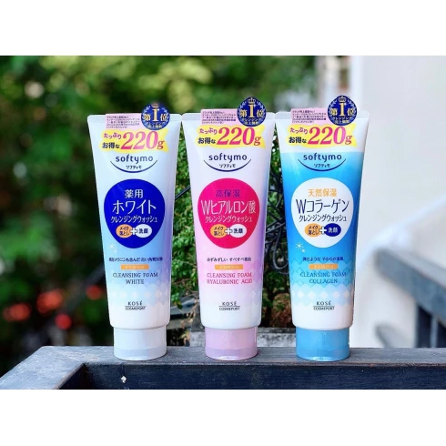Sữa rửa mặt trắng da dưỡng ẩm Kose Softymo Nhật Bản