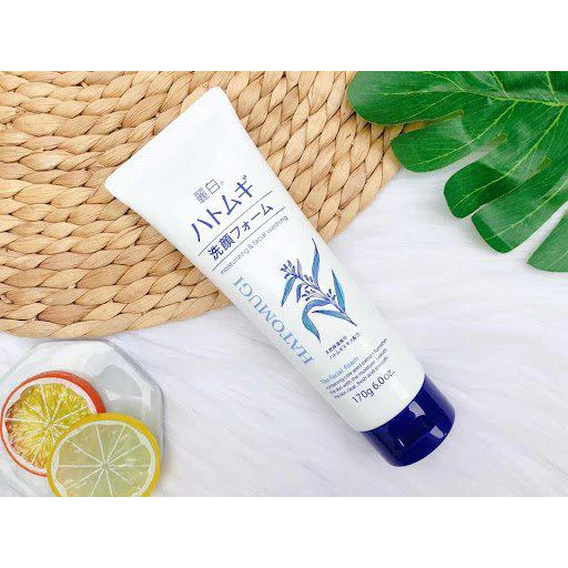 Sữa rửa mặt ý dĩ nhật sạch nhờn - sáng da - mờ thâm mụn 130g