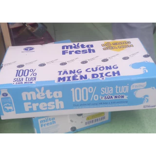 Thùng sữa tươi chứa sữa non Nutricare Meta FRESH ít đường.