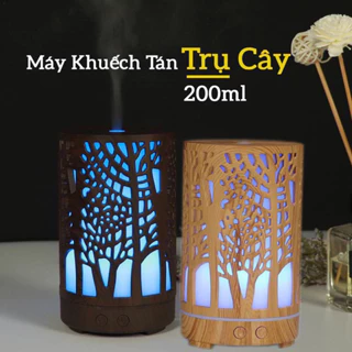 MÁY KHUYẾCH TÁN PHUN SƯƠNG TRỤ GỖ NGHỆ THUẬT