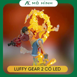 Bản có LED | Mô hình One piece luffy gear 2 đế ko chữ và các trạng thái chiến đấu | Figure anime đảo hải tặc trang trí