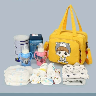 Túi đựng sữa, bỉm đồ dùng Happy Travel Life tiện lợi cho mẹ và bé.