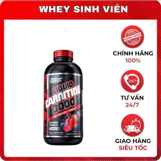 [Chính hãng]Chai L Carnitine Chuyển hoá Mỡ Giúp Giảm Mỡ Nutrex L-Carnitine 3000 Giúp Giảm Mỡ An Toàn