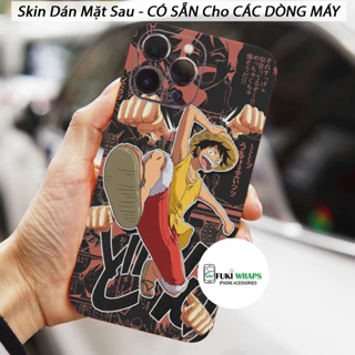 Tấm dán Skin Mặt Sau One Piece MS04 FULL VIỀN 14 pro max , 13 pro max , 12 pro max , 11 pro max , xs max - FukiShop