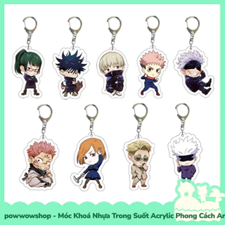 [Sẵn VN - Hỏa Tốc] Móc Khoá Nhựa Trong Suốt Acrylic Phong Cách Nhân Vật Anime Manga Jujutsu Kaisen Chibi