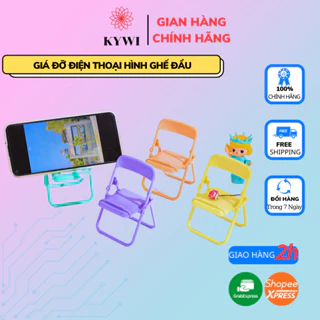 Giá Đỡ Điện Thoại Hình Ghế Đẩu Có Thể Gập Gọn Để Bàn Đa Chức Nắng Nhiều Màu Tùy Chọn -KYWI