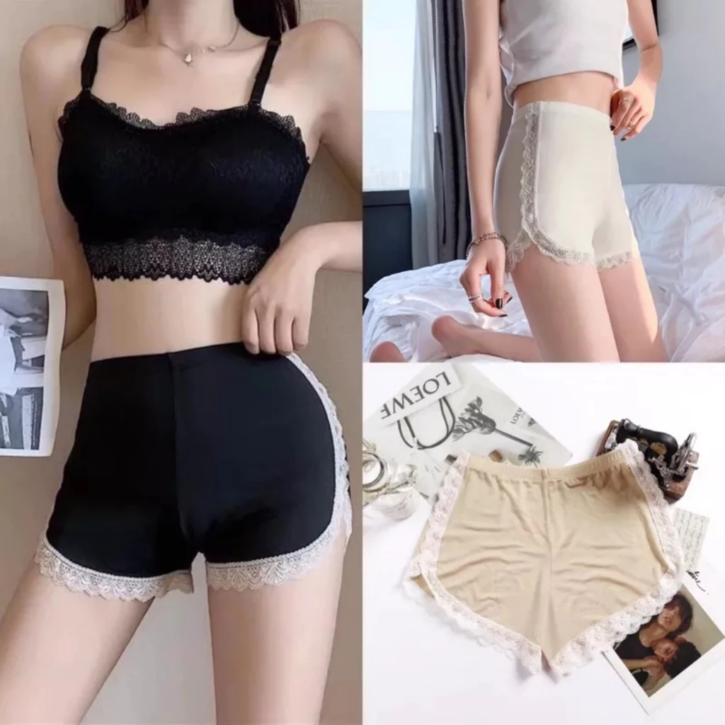 Quần Mặc Váy Viền Ren Co Giãn 4 Chiều - Mẫu Mới