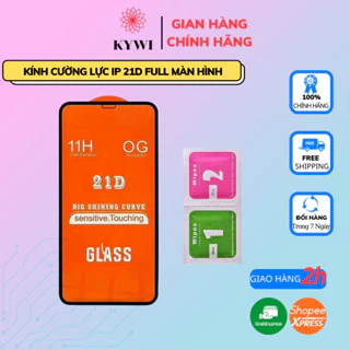 Kính Cường Lực Iphone 21D Full Màn 6/6S/6Plus/6S Plus/7/8/7Plus/8Plus/X/Xs/Xs max/11/11/12/13/Pro/Promax