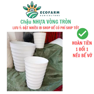 Chậu nhựa trồng cây vòng tròn loại xịn (37x32cm)