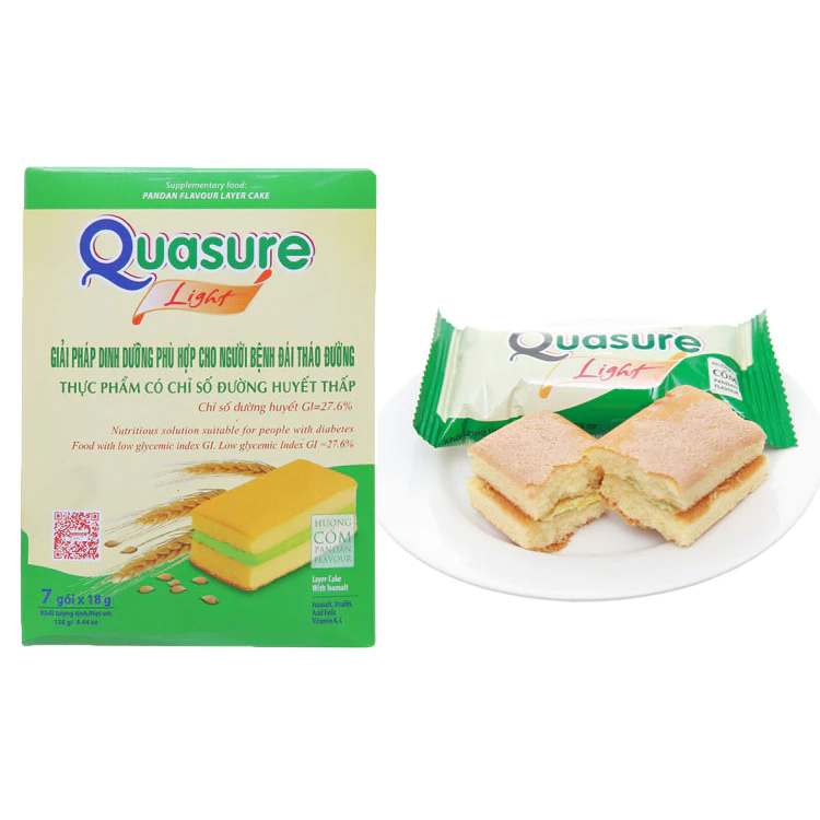 QUASURE BÁNH BÔNG LAN ĂN KIÊNG VỊ CỐM 126G