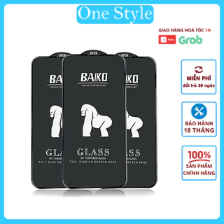 Cường lực Baiko Cao Cấp dành cho Iphone  6/6s/7/8 Plus/x/xs/11/12/13/14/14 Promax - Onestyle