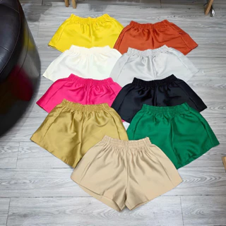 Quần shorts phồng Tacta ống rộng cạp chun nhiều màu sắc Minxinh Shop