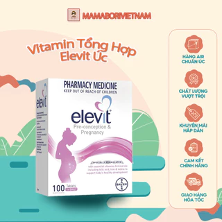 [Hàng chuẩn Air - Cam kết chính hãng] Vitamin tổng hợp Elevit Úc hỗ trợ phụ nữ trước, trong và sau khi mang thai