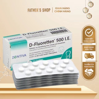 Vitamin D-fluoretten 500 I.E bổ sung Vitamin D3 cho bé 90 viên