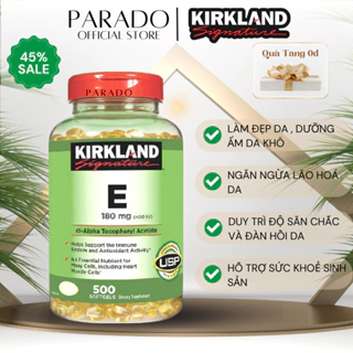Viên Uống Vitamin E Hỗ Trợ Làm Đẹp Da Và Chống Lão Hoá Kirkland Vitamin E 400 IU 500 Viên của Mỹ
