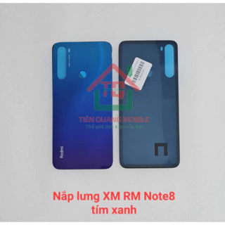 Nắp lưng Xiaomi Redmi Note 8 (Tím xanh, Tím, trắng ánh xanh, đen)