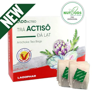 [HCM]Trà Actiso túi lọc Ladophar. Hộp 100 túi. giúp mát gan tiêu hoá tốt ngủ ngon.