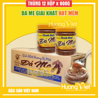 Thùng Đá Me hạt dẻo Thanh Bình 12 hộp x 900gr, thức uống giải khát miền nhiệt đới