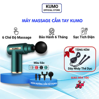 Máy Massage Cổ Vai Gáy KUMO Mát Xa Cầm Tay 4 Đầu 6 Chế Độ Cao Cấp