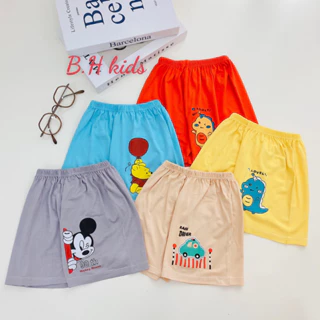 Combo 5 Quần Vải Lanh Samkids Siêu Mát  Nhiều Màu Cho Bé Trai, Bé Gái Size 7-16Kg Mặc Nhà Mềm Thoáng