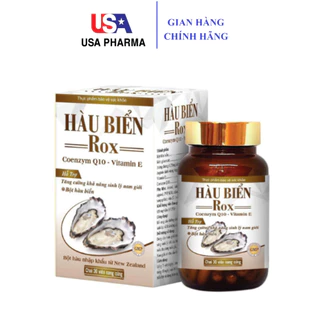 Tinh chất Hàu Biển Rox hỗ trợ tăng cường sinh lý nam, bổ thận tráng dương - Chai 30 viên