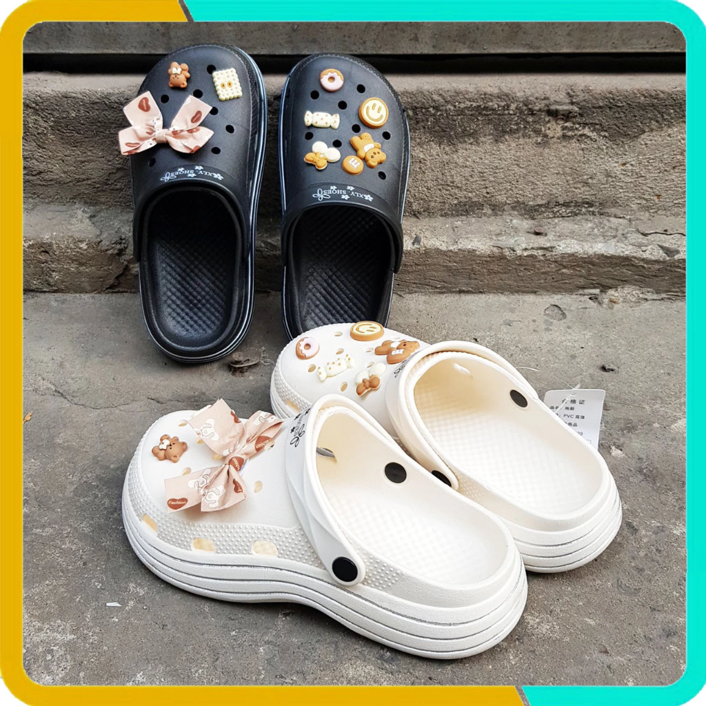 Dép Bánh Mì Cross XLY, Đế Mềm Cao Cấp , Kèm Bộ Sticker Như Hình, Mẫu Mới Phong Cách Hàn Quốc