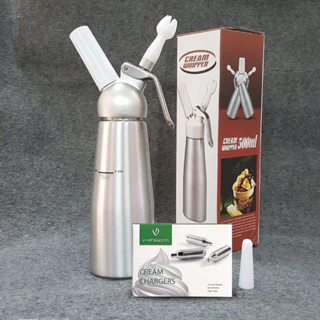 bình xịt kem tươi Cream whipper 500ml cổ thép