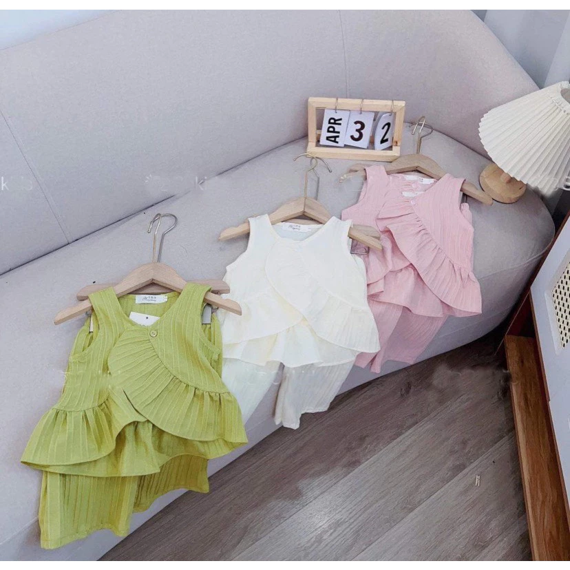 Bộ đũi bé gái chất đũi tơ mềm mát 8-22kg...