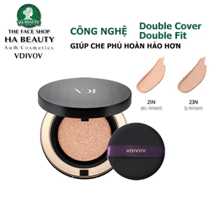 Phấn nước Công nghệ Double Cover Che phủ hoàn hảo VDIVOV Double Stay Cushion SPF50+PA++++