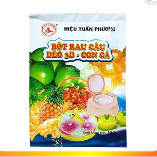 Bột Thạch Rau Câu Cá Dẻo Tuấn Phương 15Gram (LOẠI 1)