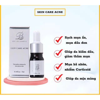 Serum giảm mụn mờ thâm SKIN CARE ACNE,tinh chất dưỡng da hỗ trợ sạch mụn sau 5 ngày