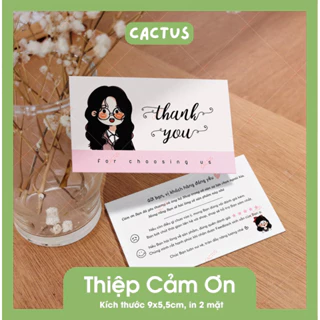 [ Sẵn ] Combo 100 Card Cám Ơn, Phiếu Cảm Ơn, Card Thank You dành cho Shop Bán Hàng