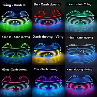 Kính LED 2 màu  |Phụ kiện Rave -  Phụ kiện EDM - Music festival - Lễ hội âm nhạc