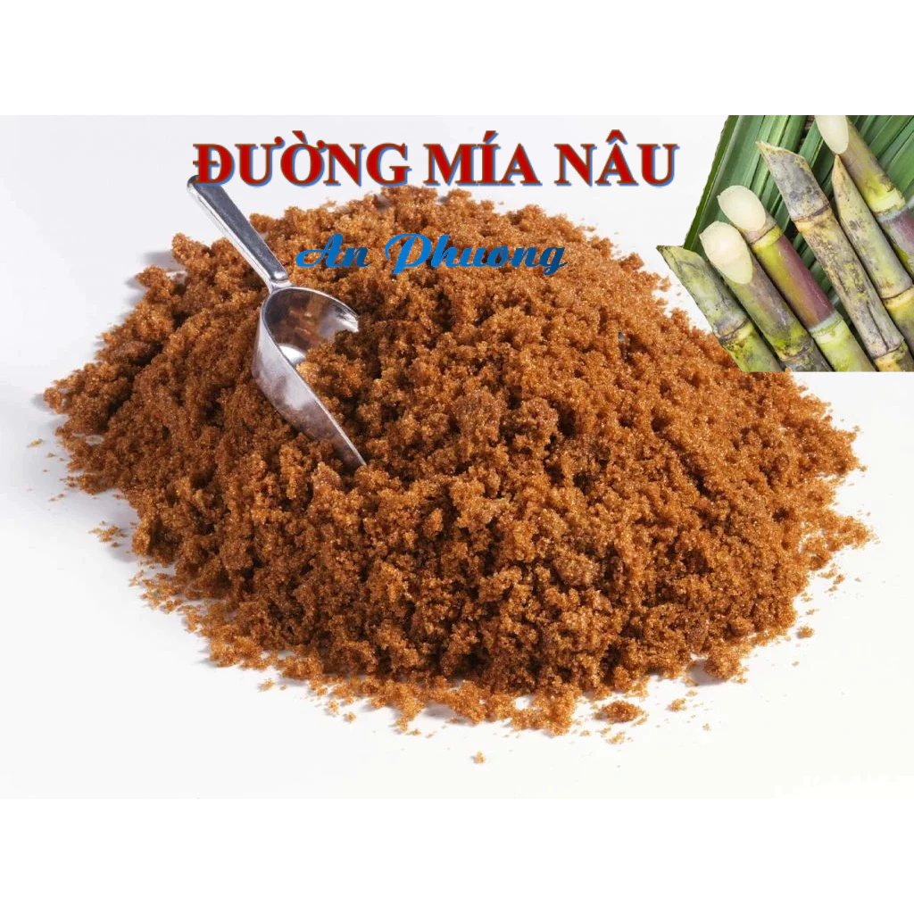 Túi 2kg ĐƯỜNG NÂU làm trà sữa làm bánh nấu chè cực thơm ngon