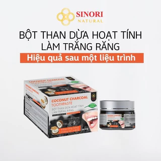 Bột Than Hoạt Tính Làm Trắng Răng SINORI, Bật Tông Hiệu Quả, Ngăn Ngừa Hôi Miệng, Hàng Chính Hãng 50g