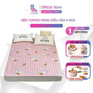 Tấm Trải Đệm Topper Nệm Trải Giường Trải Sàn Siêu Mỏng Chiếu Trải Đa Năng Điều Hòa Cho 4 Mùa