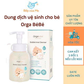 Dung dịch nước rửa vệ sinh cho bé Orga Bé Bé nội địa Hàn Quốc 300ml, shop bếp của mẹ