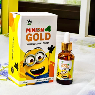 Dầu húng chanh Minion Gold 30ml mẫu mới bé hết ho, sổ mũi, tăng đề kháng