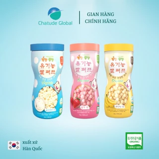 Bánh bi tan ăn dặm Organic Happy Food Hàn Quốc cho bé 7m+