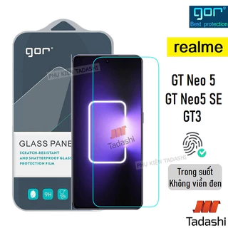 Kính cường lực Gor Realme GT Neo 5/ GT Neo 5 SE, Realme GT3/ GT2/ GT 5G/ GT2 Pro Trong Suốt 9H Vát 2.5D - Chính Hãng Gor