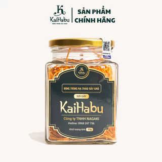 Đông trùng hạ thảo sấy khô hỗ trợ tốt cho sức khỏe thương hiệu KAIHABU loại sợi gãy 30g.