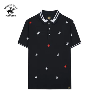 Beverly Hills Polo Club - Áo polo Ngắn tay Nam Slim Fit BK BLACK- BHPC PMSSS23TL052