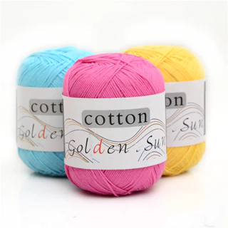 Cuộn Len Sợi 1mm Ladyco - Len Milk Cotton Golden Sun Sợi Nhỏ Dùng Để Đan Móc Áo Gồm 32 Màu