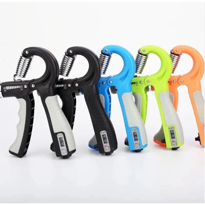 Kìm bóp tay tập cơ tay có đếm số dụng cụ tập gym điều chỉnh lực
