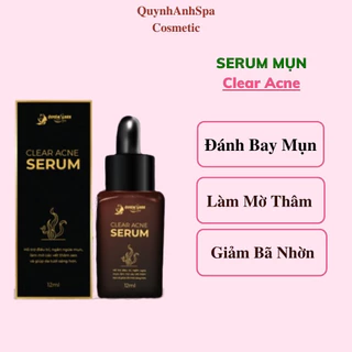 Tinh chất Serum ngăn ngừa mụn làm mờ vết thâm sẹo se khít lỗ chân lông Clear Acne Quyên Lara