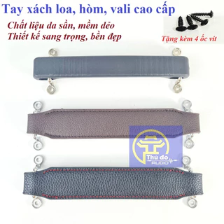 Tay xách loa bằng nhựa PVC và da cao cấp chân ốc ngoài. Tay nắm loa, quai xách loa - đơn giá 1 cái - Tặng 04 ốc