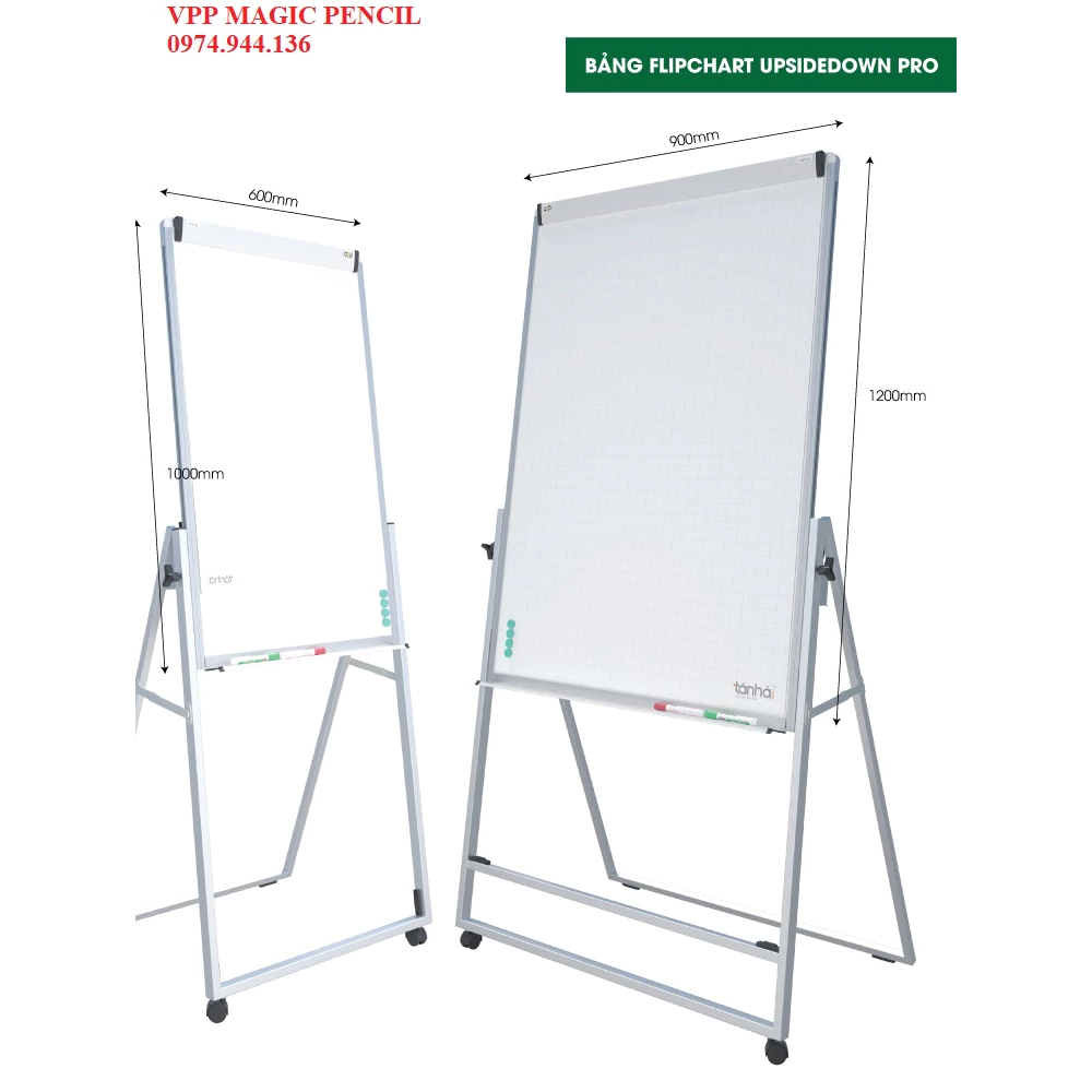 BẢNG FLIPCHART chính hãng Tân Hà dùng cho hội thảo giảng dạy, tặng kèm bút,khăn,nam châm, giấy